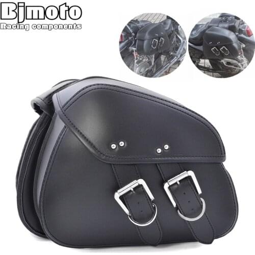 1Pair Universal Motorcycle Saddle Bags Side Storage Luggage Bag Fork Tool Pouches For Yamaha Suzuki Honda