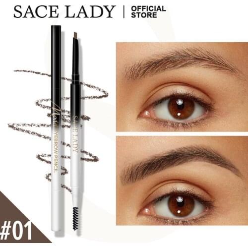 1pcs 4 Colors Triangle Eyebrow Pencil Ultra-fine Brow Pen Waterproof Long Lasting Micro Eye Makeup Easy To Carry Easy To Color