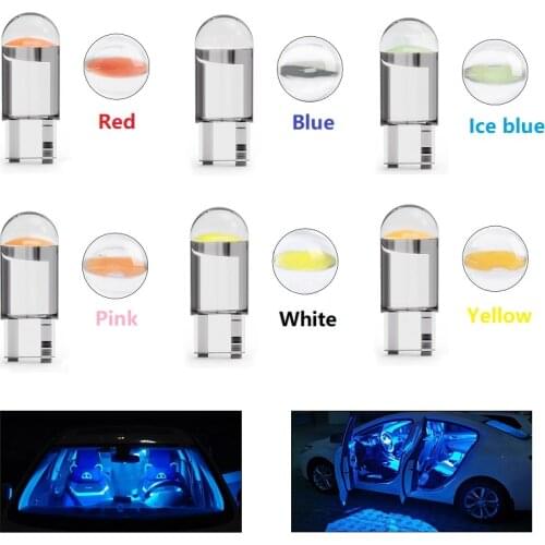 10PCS T10 W5W 168 194 COB LED Car Wedge Parking Light Side Door Bulb Instrument Lamp Auto License Plate Lights