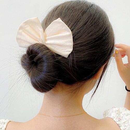 2021 New Fashion Headwear Iron Twisted Wire Bow Tie Hair Solid Magic Hairpin Lazy Curler Tools For Women Girl Accessories
