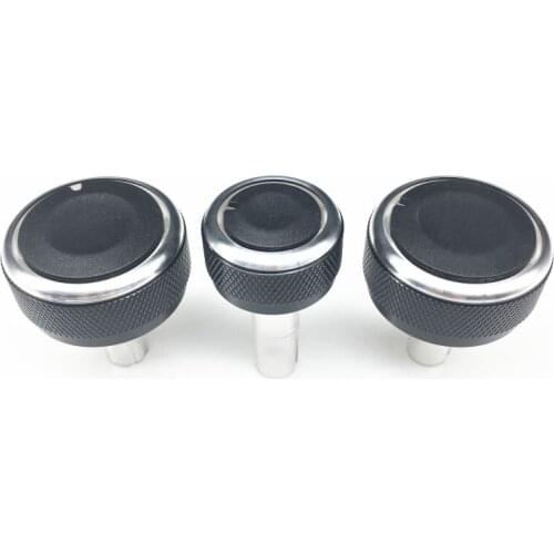 3PCS Aluminum Alloy Air Conditioning Knob AC Knob Heat Control Button for volkswagen VW Passat B5 GOLF 4 Bora Auto Accessories