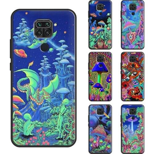 Psychedelic Trippy Visuals Colours Case For Xiaomi Redmi Note 10 9 Pro 9S 8T Note 8 Pro Cover For Redmi 9 9T 9A 9C K40 7A 8A