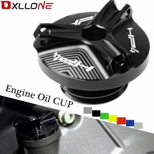 For BMW HP4 RACE 2017-2018 Engine Oil CUP Motorcycle Accessories Aluminum Motorbike Engine Oil Cup Plug Sump Cap Cover Engine