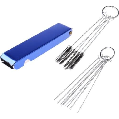 Motorcycle Car Carburetor Jets Cleaning Tool Needles Brushes Set For Carb Jet injector nozzle Spray Airbrush Clean tools