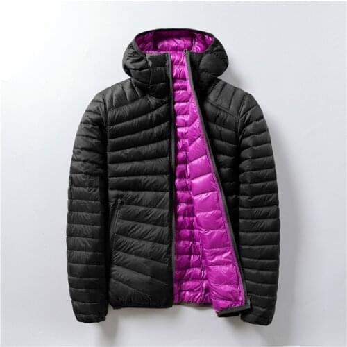 Double sided Ultra Light Down Jacket Parkas basic Winter jackets Women velvet hooded Coats autumn Down Jacket Womens Outwear