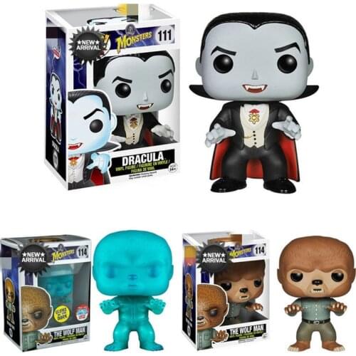 10cm Anime Action Figure Monsters The WolfMan Werewolf PVC Model Dracula Draculaura Vampire Dolls Figurines For Kids Toys Gift