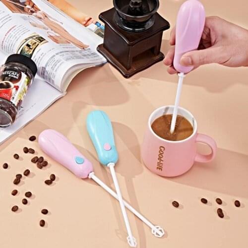 Electric Egg Beater Frother Milk Drink Coffee Whisk Mixer Mini Handle Stirrer Practical Kitchen Accessories TXTB1