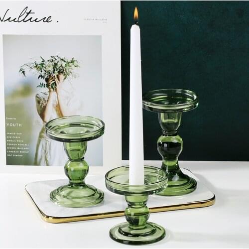 Floriddle Decor Decorative Crystal Candlesticks