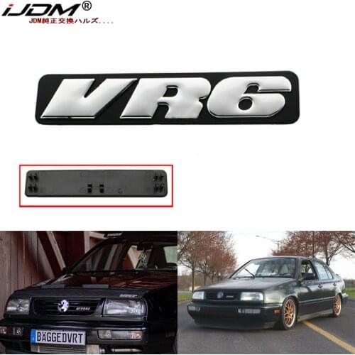 IJDM 1PC Car Accessories 3D VR6 ABS Car Bumper Grille Emblem Badge Decal Sticker for VW Jetta Golf ,etc Car styling