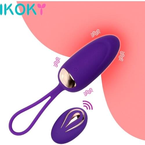 IKOKY 12 Speeds Waterproof Vibrating Egg Clitoris Stimulator Sex Toys for Women Wireless Remote Control USB Charge