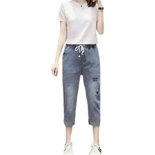 JQNZHNL Women's Cropped Trousers