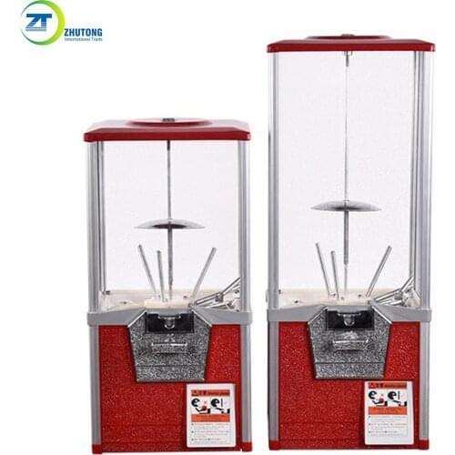 China classic 20", 30" in height coin operated bulk candy dispenser gum ball 2-inch toy capsule all-metal vending machine
