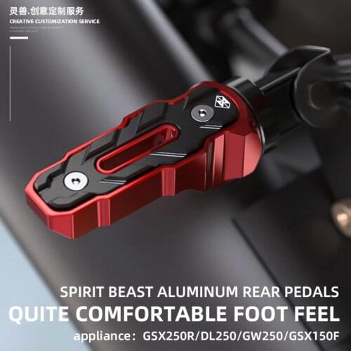 SPIRIT BEAST Motorcycle Rearset Footrest Non-slip Pedals Rest Foot Pegs mount For Suzuki GSX250R GW250 DL250 GSX150F GIXXER 155
