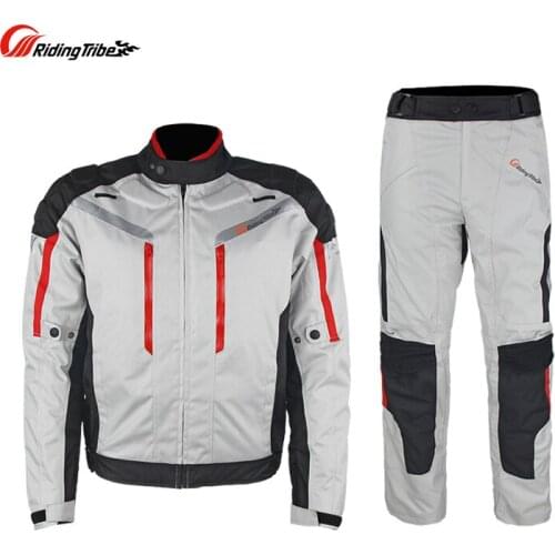 Motocross Suit Riding Tribe Motorcycle Racing Suit off-road Jacket Pants Waterproof Rally Removable Lining Protector Newest