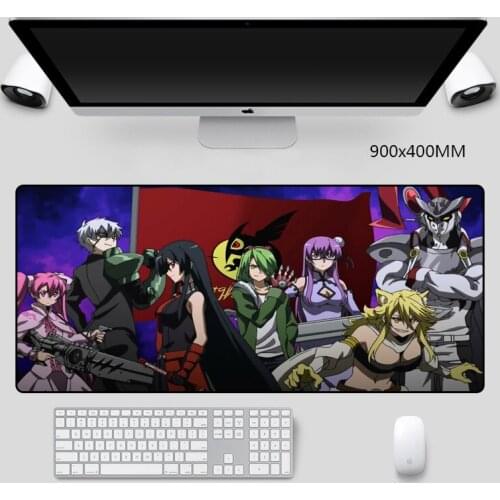 Nanatsu No Taizai Anime mouse-pad Large Gaming Mouse Pads Locking Edge Mat Keyboard XL game Accessories 90x40cm for desk mats