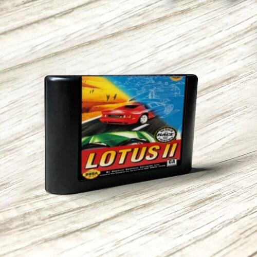 Lotus II - USA Label Flashkit MD Electroless Gold PCB Card for Sega Genesis Megadrive Video Game Console