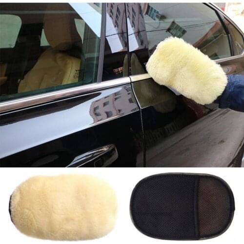 Car styling Soft Wool Car Wash Cleaning Glove Car Motor Motorcycle Brush Washer Auto Car Care Cleaning Tool Brushes Accessories