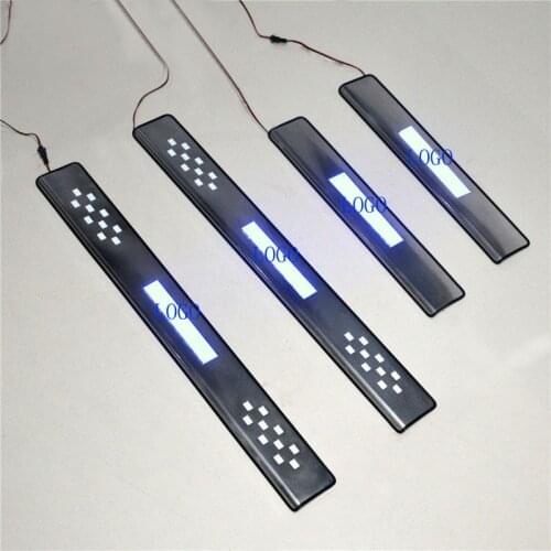 FOR RANGRE LED scuff plate door sills entry guards covers for Ranger T6 T7 2012 2013 2014-2017 car styling auto accessories