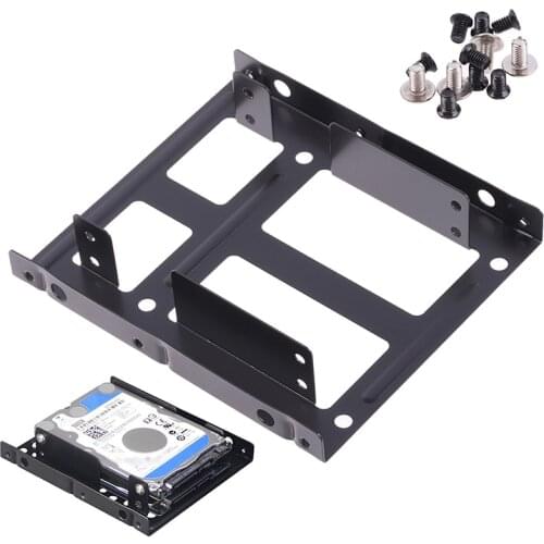 Desktop 2.5 To 3.5 Hard Drive Dual Desktop SSD Mounting Bracket Internal Adapter