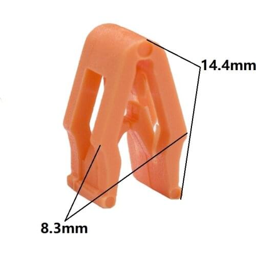 Orange Plastic Auto Instrument Panel Dashboard Retainer Rivet Snaps Clips