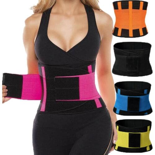 Women Men Unisex Adjustable Elstiac Waist Support Belt Neoprene Faja Lumbar Back Sweat Belt Fitness Belt Waist Trainer