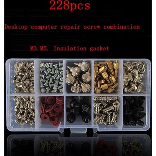 Repair desktop computer host hard disk chassis graphics card power screw accessories small screw set