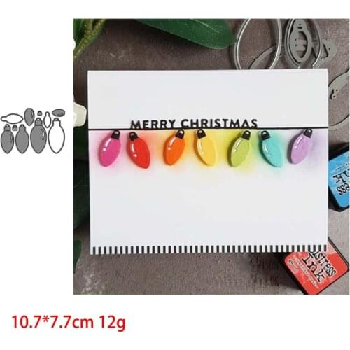 Christmas Neon Metal Cutting Dies Stencils for DIY Scrapbooking photo album Decorative Embossing Paper Cards