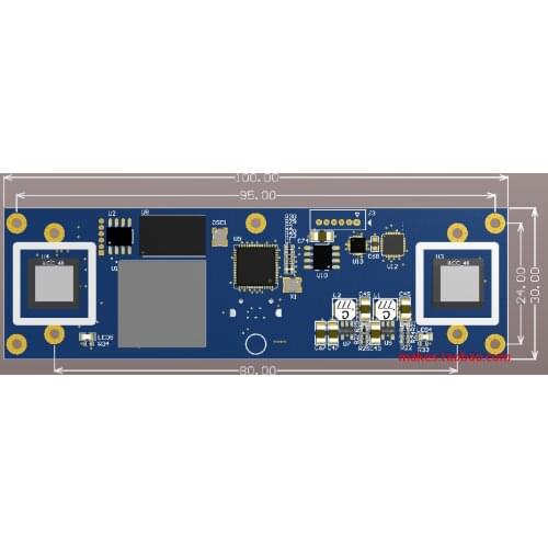 USB2.0 binocular camera IMU synchronous FPGA CY7C68013 development board
