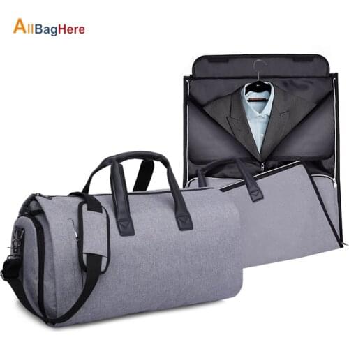 Large Capacity Travel Bag Men Shoulder Waterproof Duffle Bags Multifunctional Trip Suit Storage Luggage Handbag with Shoes Pouch
