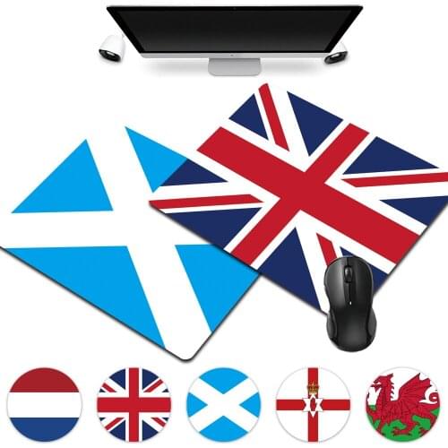 Waterproof High Quality Mouse Mat Small 25x21cm Home Office Computer Mousepad Different Countries Flag Pattern Series Mousepad