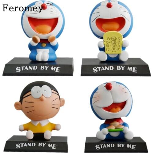 Cute Doraemon Shaking Head Dolls Doraemon Bobble Head Action Figure Doll Car Decoration Children Kids Toys Birthday Gift 10cm