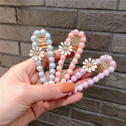 Korean spring and summer Candy Colors Hair Pins for Women Waterdrop Hair Clips Girls Floral Hairgrip Barrettes Wedding Hair Pins