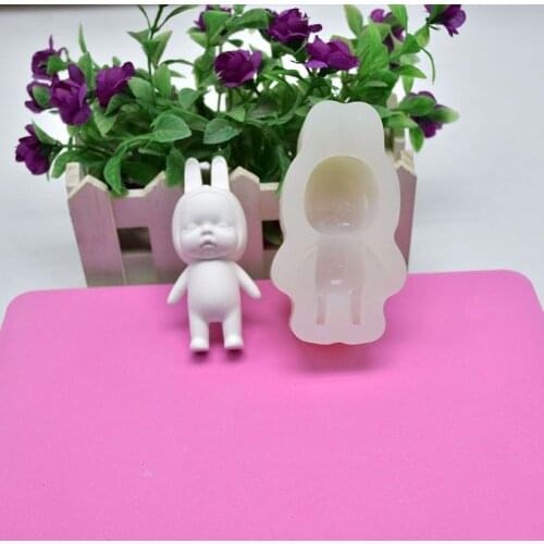 3D Silicone Baby Mold Fondant Chocolate Craft Molds Handmade Soap Mould Baking Cake Tools FBE2