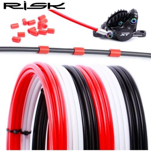 RISK 1M/2.5M MTB Road Bike Hydraulic Brake Oil Tube Pipe High Pressure Bicycle Brake Cable Hose for Shimano SRAM 5.0x2.0mm