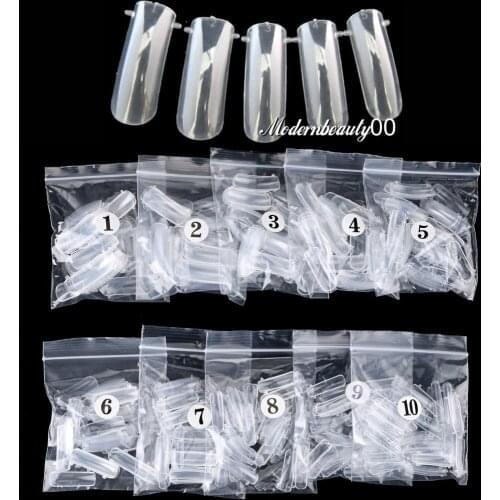 New 500 PCS DUAL NAIL ART SYSTEM FORM ACRYLIC False TIPS Tools Set