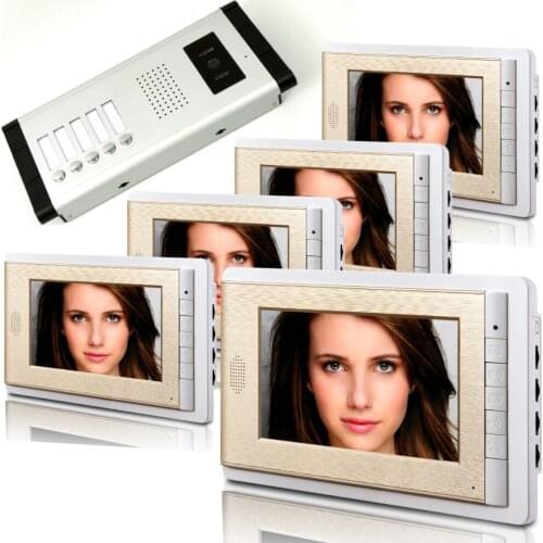 1V5 7 Inch LCD Display Wired Video Door phone