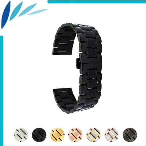 Stainless Steel Watch Band 20mm 22mm for Tissot 1853 Quick Release Metal Strap Loop Wrist Belt Bracelet Black Silver Gold + Tool
