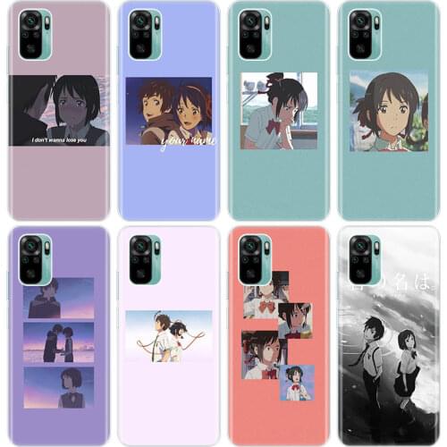 Anime your name Silicone Phone Case for Xiaomi Redmi Note 10 9 Pro Max 10S 9S 8T 8 8A 9 9A 9C NFC 9T 7 Soft Cover