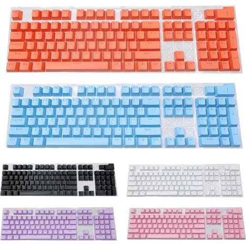 104 Keys PBTDouble Color Universal Ergonomic Backlight Keycap Universal Column For Ikbc Cherry MX Annie Mechanical Keyboard 2020