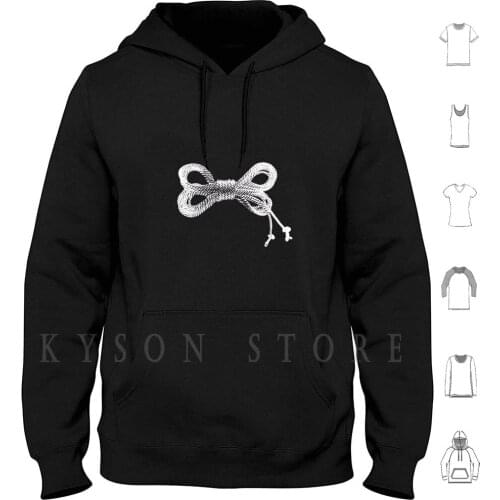 Rope Bone Hoodie long sleeve Rope Rope Bunny Puppy Play Human Puppy Play Bdsm Bondage Shibari Geareduppup Geared