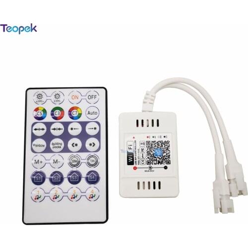 Magic Home SPI LED Controller 2048 Pixel Addressable Mini WiFi Controller For WS2811 SK6812 WS2812B LED Strip DC5V DC12-24V