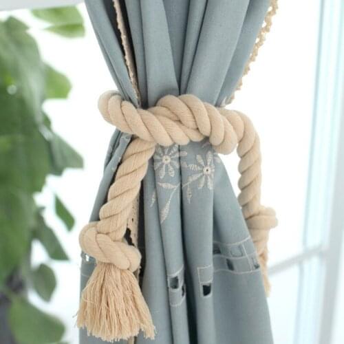 Curtain Tiebacks Tassel Curtain Clips Rope Curtain Tie Backs Holdbacks Decorative Curtain Holder Accessories