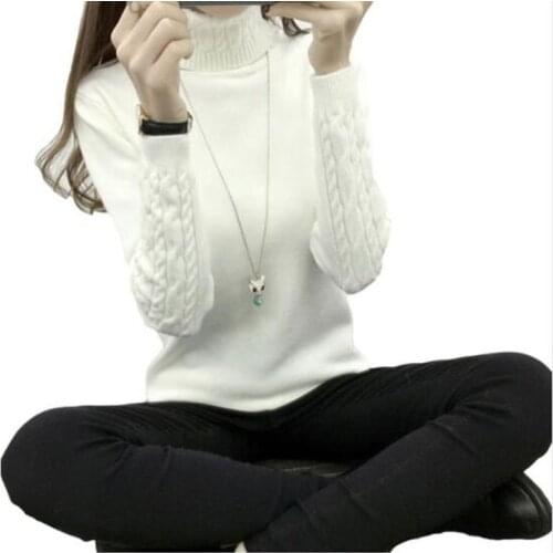 Women Turtleneck Winter Sweater Women 2019 new Long Sleeve Knitted Women Sweaters And Pullovers Female Jumper Tricot Tops QH0812