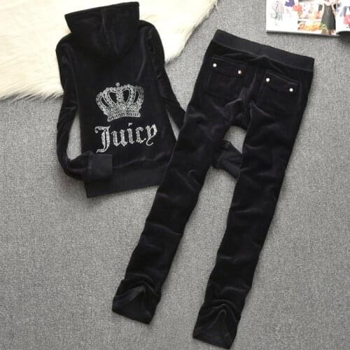 Spring Autumn Velet Leisure Sports Letter Tops Coat Pants 2 Two Pieces Sets For Women Comfortable Activitywear Suits S-2XL