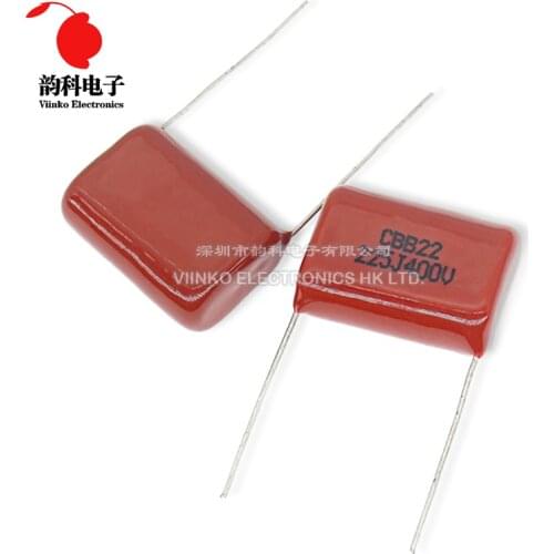 10pcs CBB Polypropylene film capacitor pitch 20mm 2.2uF 225 400V