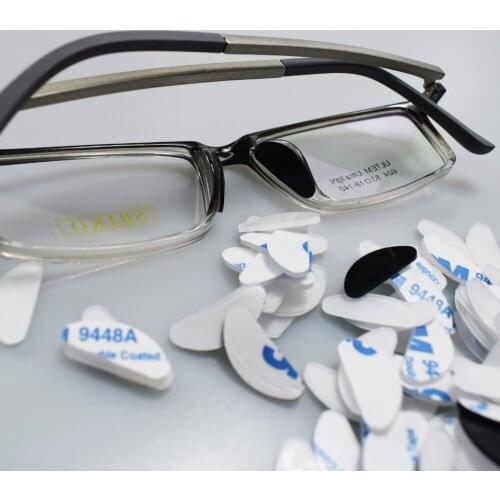 10 Pcs Glasses Nose Pad D Shape Silicone Eyewear Accessories For Sunglasses Non-slip Thin Soft Comfortable