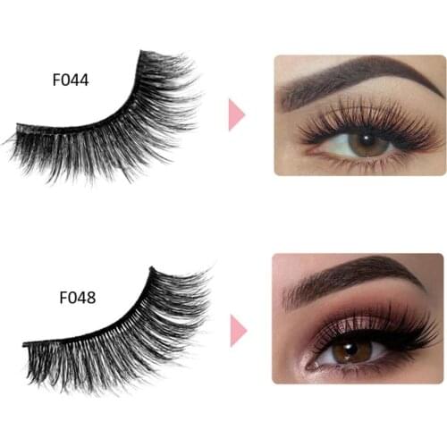 100% Handmade 3D False Eyelashes Raised Curly Soft Slim Three-dimensional Dense False Eyelashes Eyelash Extension Maquiagem