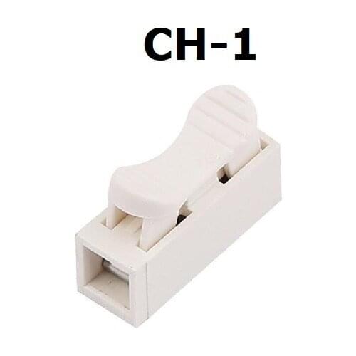 100PCS Quick Press Wiring Terminal 250V/5A CH1 Clamp Cable Connector Block Easy Fit For Led Strip