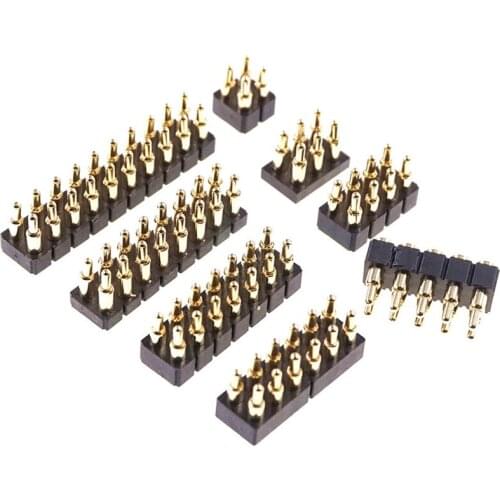 2.54mm Pitch Patch Spring Thimble Pogo Pin 2 3 4 5 6 7 Pin Height 7.0mm