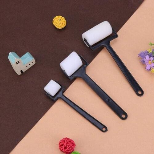 3Pcs/Set White Sponge Paint Brushes Children Graffiti Roller Stamp Kids Painting Toy Drop Ship